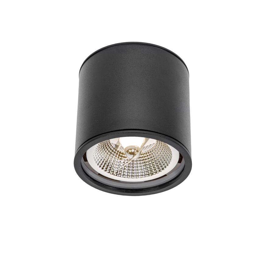 Vannas istabas starmetis CHLOE AR111 1xGU10/12W/230V IP65 apaļa melna