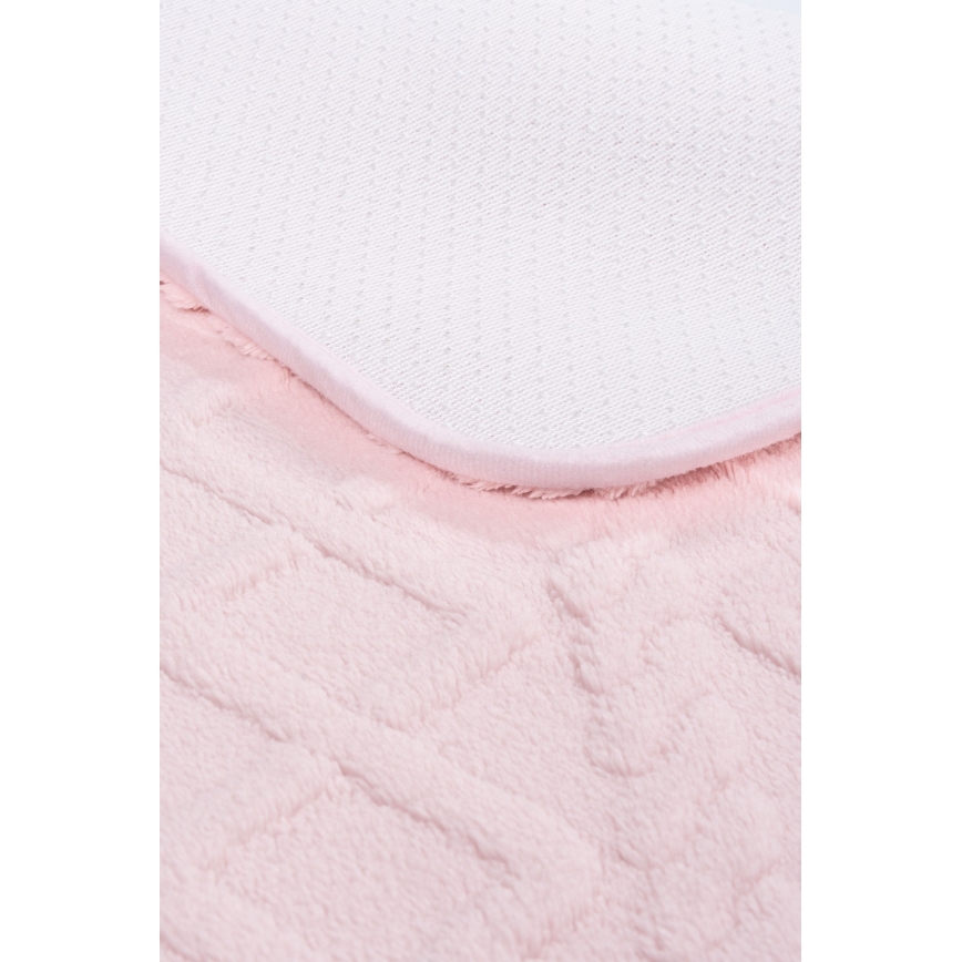 Vannas paklājiņš NEW STYLE 3D 60x90 cm rozā