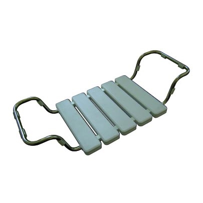 Vannas sēdeklis 84x13 cm sudraba/balta