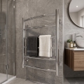 Vannasistabas kāpņu tipa radiators INOX CLASSIC 120W/230V 57x43 cm nerūsējošais tērauds/spīdīgs hroms