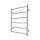 Vannasistabas kāpņu tipa radiators INOX CLASSIC 120W/230V 57x43 cm nerūsējošais tērauds/spīdīgs hroms