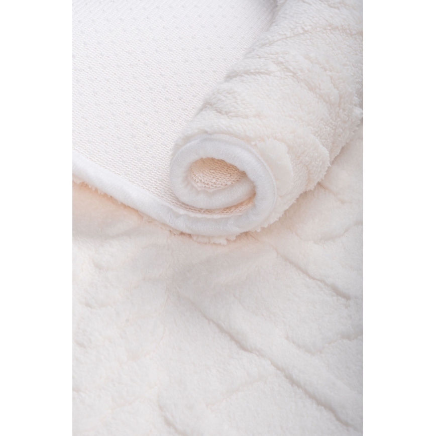 Vannasistabas paklājs NEW STYLE 3D 60x90 cm krēmkrāsains