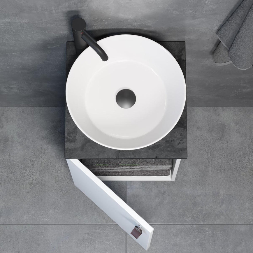 Vannasistabas skapītis ar izlietni TAARNHOLM, balts