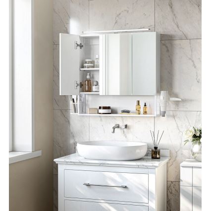 Vannasistabas spoguļu skapītis SKY, balts