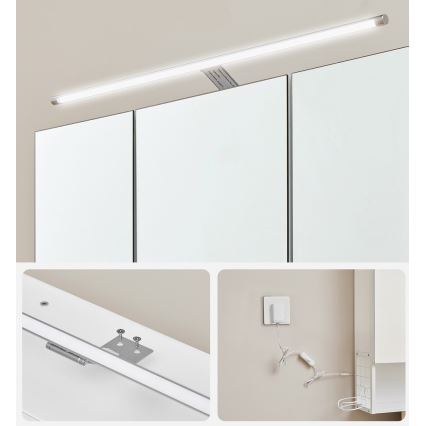 Vannasistabas spoguļu skapītis SKY, balts