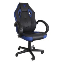 VARR Indianapolis spēļu krēsls melns/zils