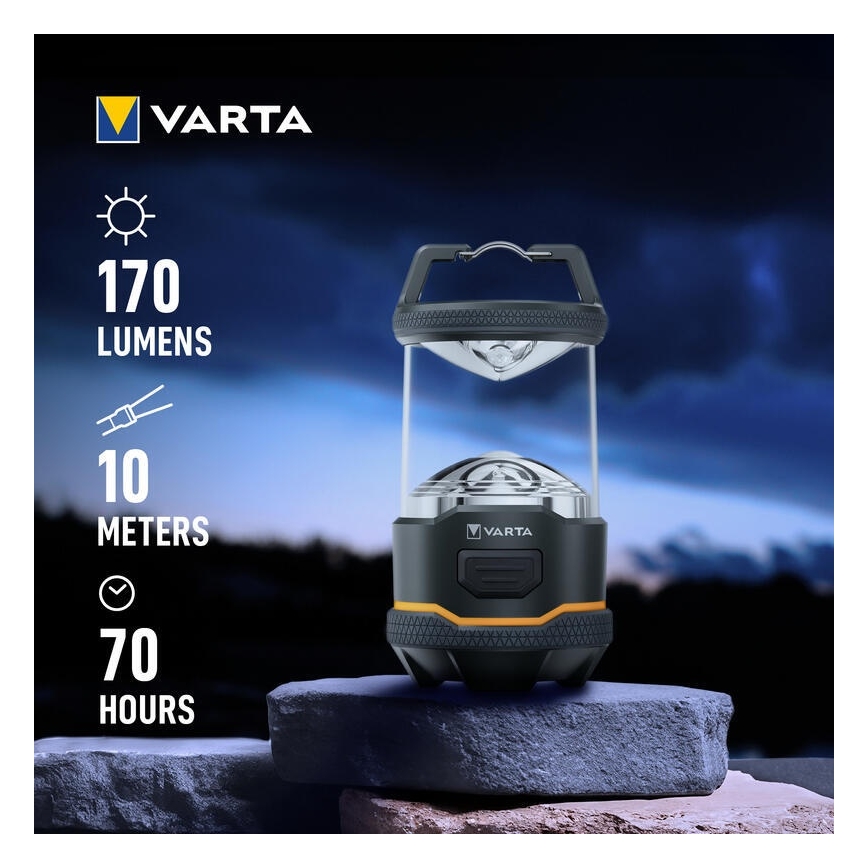 Varta 16550101111 - LED kempinga lukturis L10 LED/4xAA IP54