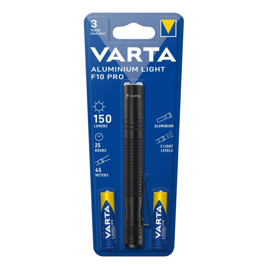 Varta 16606101421 - LED Lukturis ALUMINIUM LIGHT LED/2xAAA