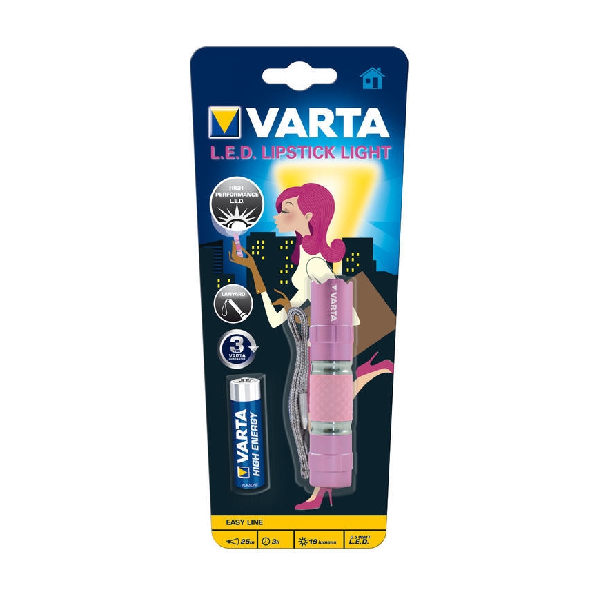 Varta 16617101421 - LED Lukturis LIPSTICK LED/1xAA