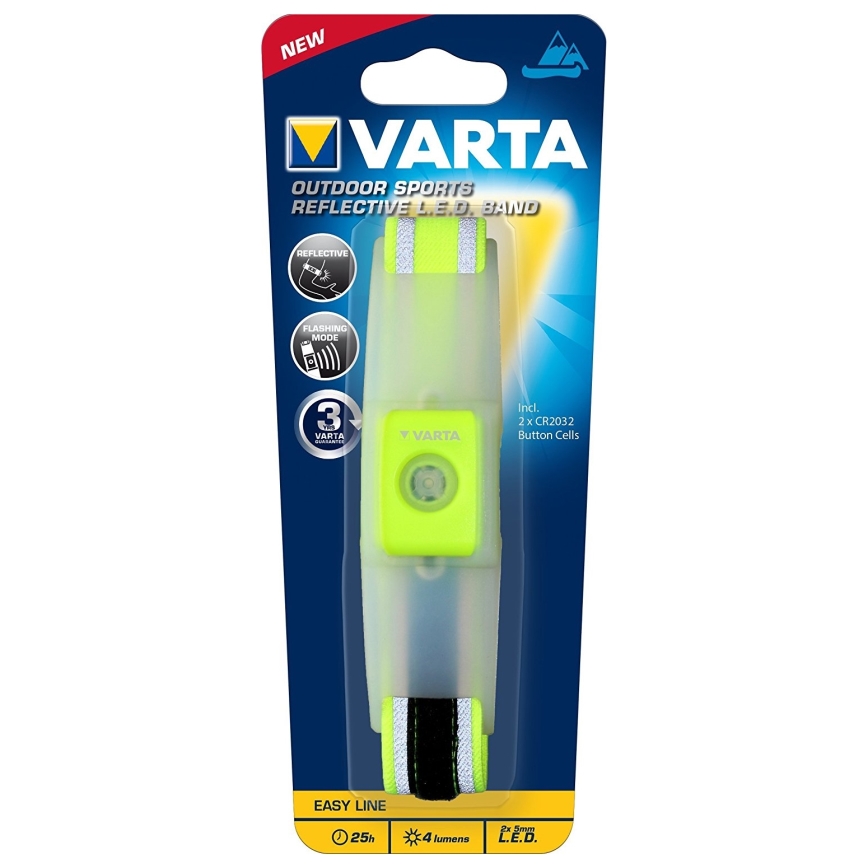 Varta 16620 - LED Augstas redzamības aproce sportam LED/2xCR2032