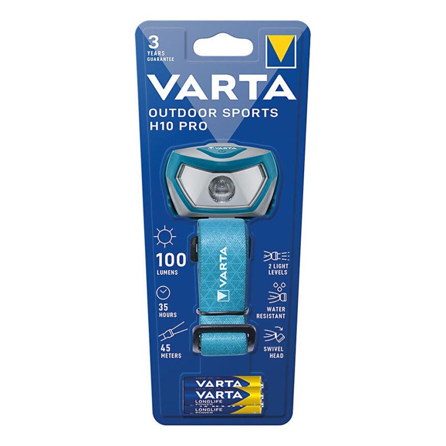 Varta 16650101421 - LED Galvas lampa OUTDOOR SPORTS H10 Pro LED/3xAAA