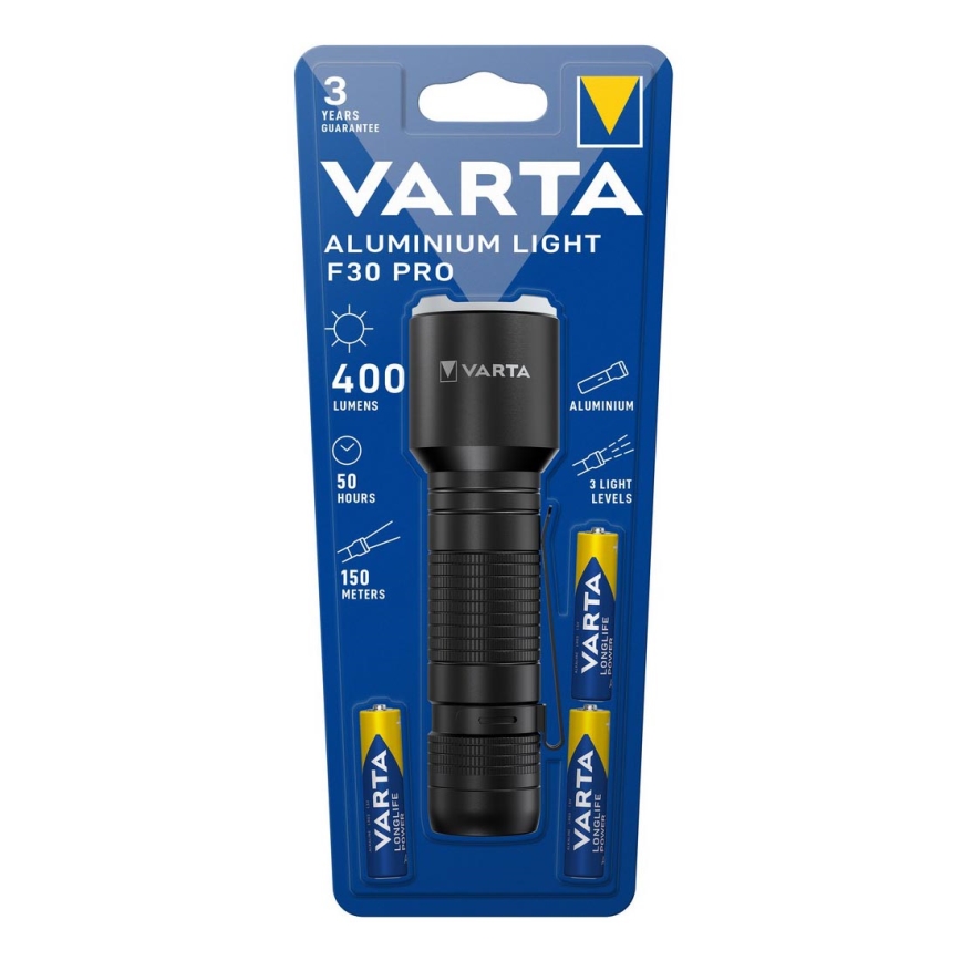 Varta 17608101421 - LED Lukturis ALUMINIUM LIGHT LED/3xAAA