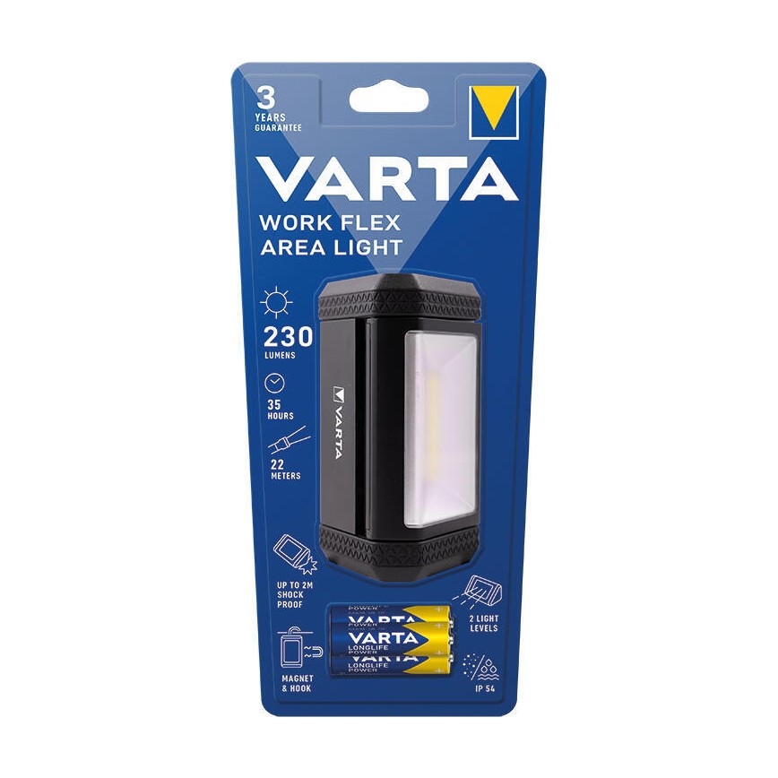 Varta 17648101421 - LED Pārnēsājams lukturītis WORK FLEX AREA LIGHT LED/3xAA IP54