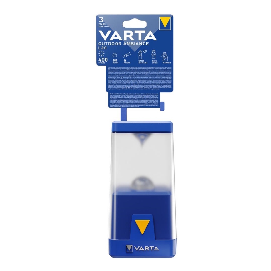 Varta 17666101111 -LED Aptumšojama kempinga lampa OUTDOOR AMBIANCE LED/6xAA