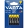 Varta 2003 - 4 gab. cinka-oglekļa baterijas SUPER HEAVY DUTY AAA 1,5 V