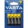 Varta 2006 - 4 gab. cinka-oglekļa baterijas SUPER HEAVY DUTY AA 1,5V
