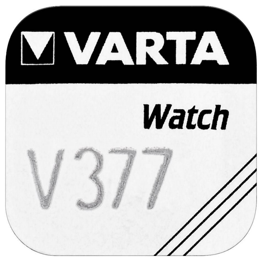 Varta 3771 - 1 gb Sudraba-oksīda pogas tipa šūnas baterija V377 1,5V