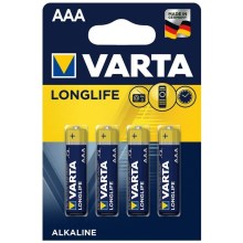 Varta 4103 - 4 gab Alkaline batteries LONGLIFE EXTRA AAA 1,5V