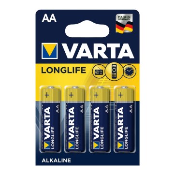 Varta 4106 - 4 gab Alkaline baterija LONGLIFE EXTRA AA 1,5V