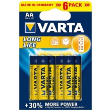 Varta 4106 - 6 gab Alkaline baterija LONGLIFE EXTRA AA 1,5V