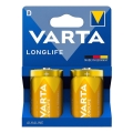 Varta 4120101422 - 2 gab. Sārmaina baterija LONGLIFE D 1,5V