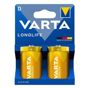 Varta 4120101422 - 2 gab. Sārmaina baterija LONGLIFE D 1,5V