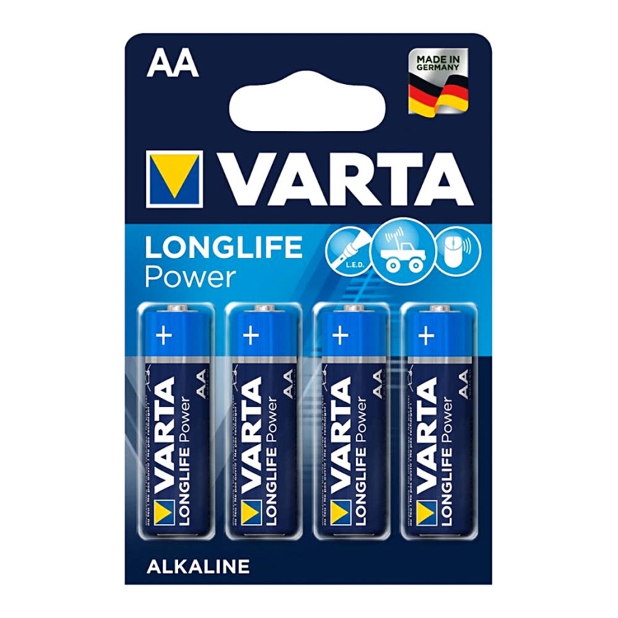 Varta 4906 - 4 gab Alkaline baterija HIGH ENERGY AA 1,5V