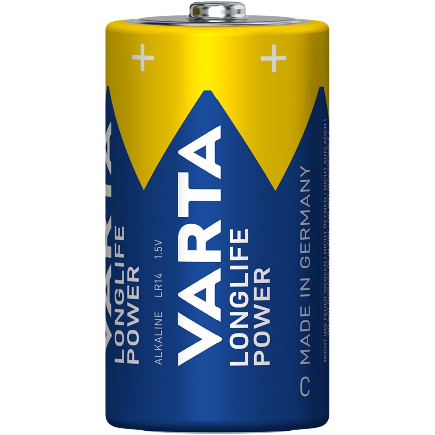 Varta 4914121422 - 2 gab. Alkaliskās baterijas LONGLIFE POWER LR14/C 1,5V