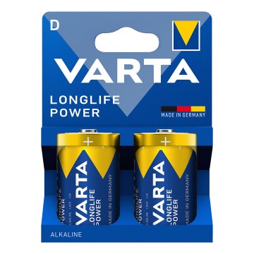 Varta 4920121422 - 2 gab. Sārmaina baterija LONGLIFE POWER LR20/D 1,5V