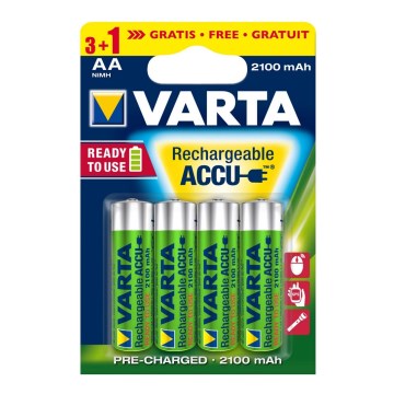 Varta 5675 - 3+1 gab Uzlādējama baterija ACCU AA Ni-MH/2100mAh/1,2V