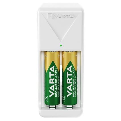 Varta 57656101451 - Bateriju lādētājs 2xAA/AAA 2100 mAh 230V