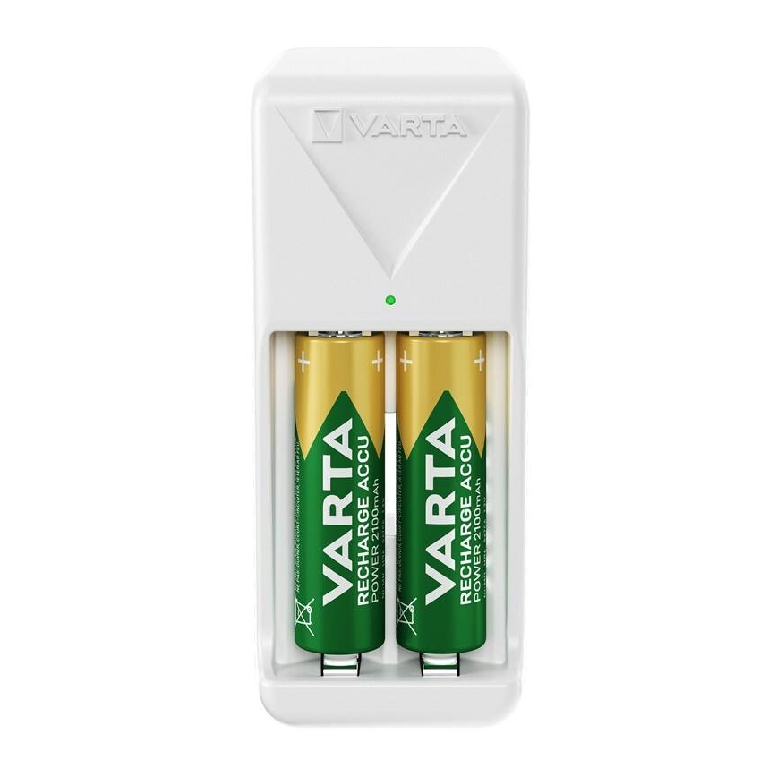 Varta 57656101451 - Bateriju lādētājs 2xAA/AAA 2100 mAh 230V