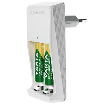 Varta 57656101451 - Bateriju lādētājs 2xAA/AAA 2100 mAh 230V