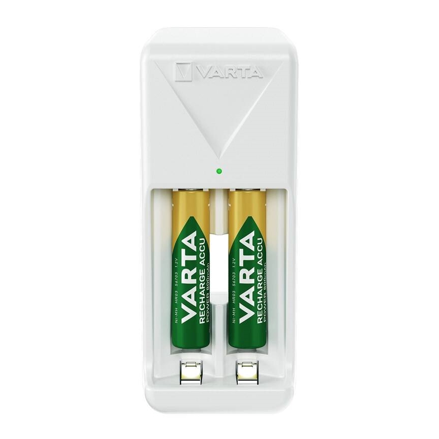Varta 57656201421 - Bateriju lādētājs 2xAA/AAA 800 mAh 230V
