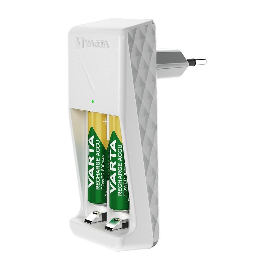 Varta 57656201421 - Bateriju lādētājs 2xAA/AAA 800 mAh 230V