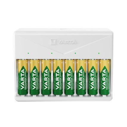 Varta 57659101401 - Bateriju lādētājs 8xAA/AAA 5V