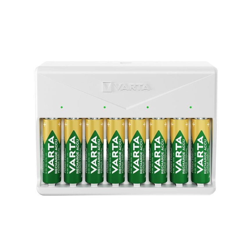 Varta 57659101401 - Bateriju lādētājs 8xAA/AAA 5V