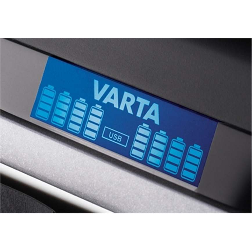 VARTA 57671 - LCD Multi lādētājs 8xAA/AAA un USB uzlāde 4h