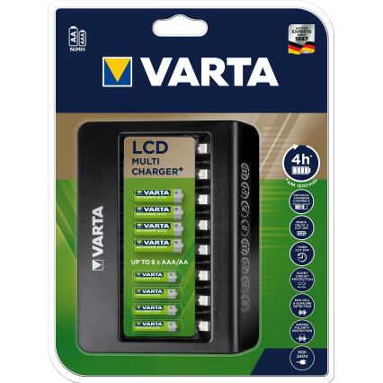 Varta 57681 - LCD Viedais lādētājs 8xAA/AAA uzlāde 2st