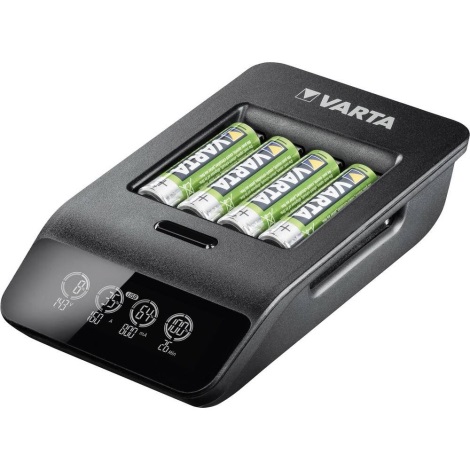 VARTA 57684 - LCD Viedais lādētājs 4xAA/AAA uzlāde 1,5h