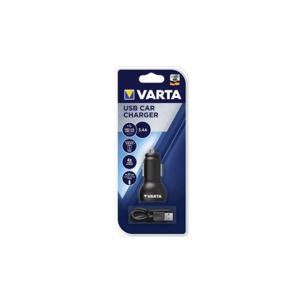 VARTA 57931 - Automašīnas lādētāja adapteris USB 12V