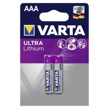 Varta 6103301402 - 2 gab Lititija pogas baterija ULTRA AAA 1,5V