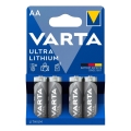 Varta 6106301404 - 4 gab Lititija pogas baterija ULTRA AA 1,5V