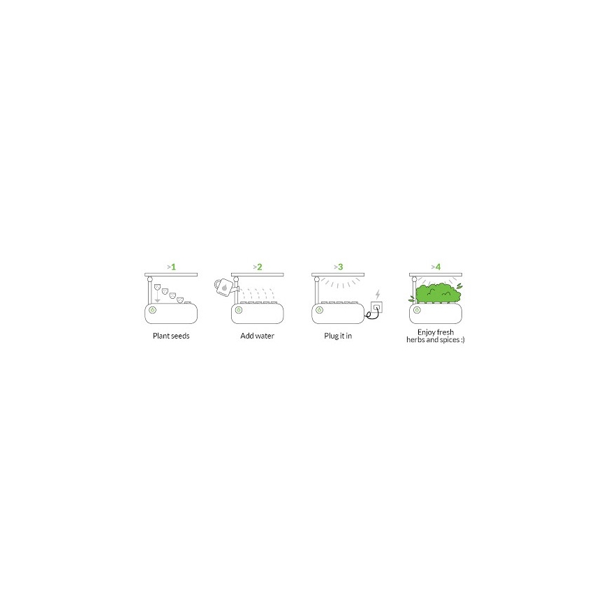 VEGEBOX SMART GARDEN 9 AUGU STĀDĪŠANAS VIETA LED/21W/230V