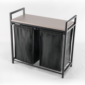 Veļas grozs 75x70 cm melna