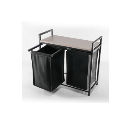 Veļas grozs 75x70 cm melna