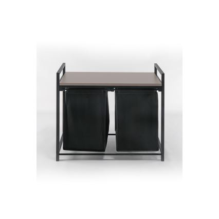 Veļas grozs 75x70 cm melna