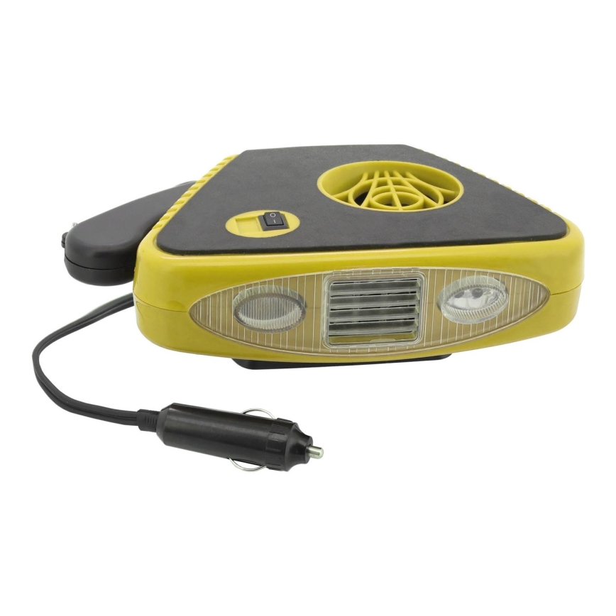 Ventilators ar apsildi un LED lampu 3in1 158W/12V