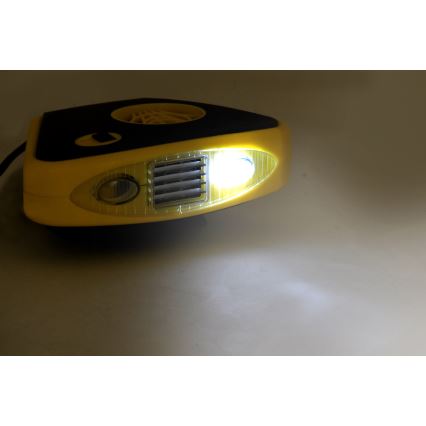 Ventilators ar apsildi un LED lampu 3in1 158W/12V