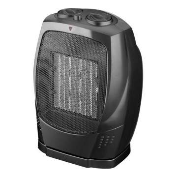 Ventilators ar keramisku sildīšanas elementu RIN 1500W/230V, melns